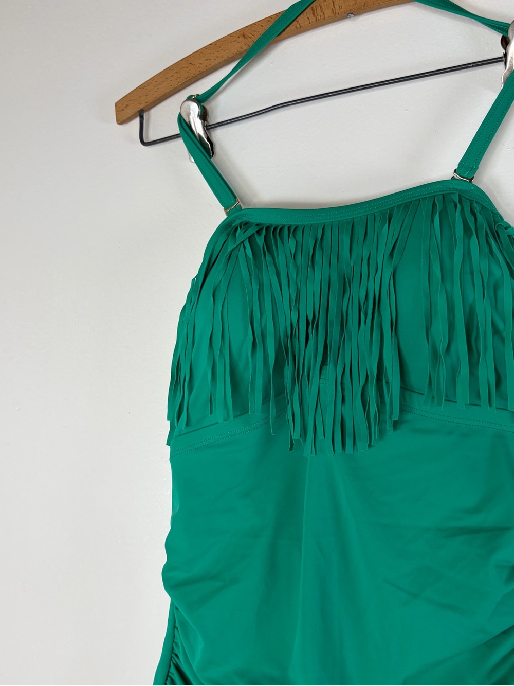 Swimsuits for All Fringe Bandeau One Piece  Swimsuit - Picture 4 of 7